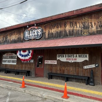Black's Barbecue Lockhart - Front of The Original Black's Barbecue - Barbeque Near Me - Lockhart, Texas