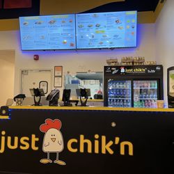 Menu and check out counter