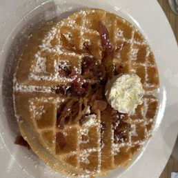 Waffle with bacon Waffle with bacon