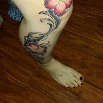 Blazing Horse Tattoo - Top of knee - Tattoo Near Me - Hayward, California