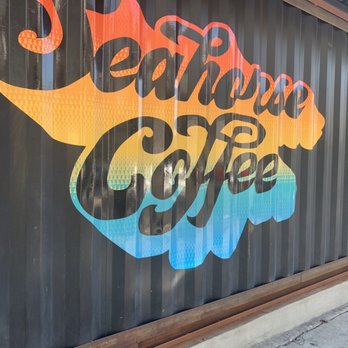 Seahorse Coffee - a sign on the side of a building - Coffee & Tea Near Me - San Diego, California