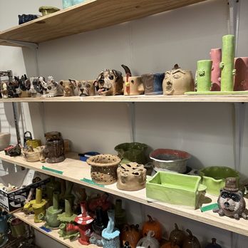 PIP Coffee + Clay - a shelf full of pottery - Coffee & Tea Near Me - Phoenix, Arizona PIP Coffee + Clay - a shelf full of pottery - Coffee & Tea Near Me - Phoenix, Arizona