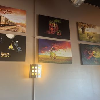 Tighthead Brewing Company - Can label artwork hanging on the wall - Breweries Near Me - Mundelein, Illinois Tighthead Brewing Company - Can label artwork hanging on the wall - Breweries Near Me - Mundelein, Illinois