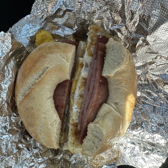 All Star Bagel - Plain bagel with pork roll and egg - Coffee & Tea Near Me - Southampton Township, New Jersey All Star Bagel - Plain bagel with pork roll and egg - Coffee & Tea Near Me - Southampton Township, New Jersey