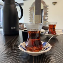 Sultan Baklava Mediterranean Grill - Tea, complementary with dinner and breakfast.