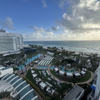Fountainebleau Marina - Balcony view of pool area - Boat Charters Near Me - Miami Beach, Florida