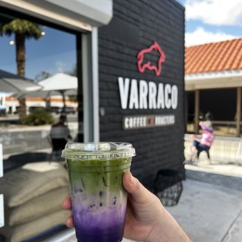 Varraco Coffee + Roasters - Ube matcha latte - Coffee & Tea Near Me - Palm Desert, California Varraco Coffee + Roasters - Ube matcha latte - Coffee & Tea Near Me - Palm Desert, California