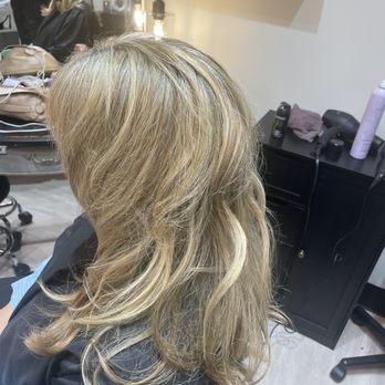Victoria Hollen - Now a beautiful blonde, this was done on 12/02/23 She loved her new blonde look! - Hair Stylists Near Me - Leander, Texas Victoria Hollen - Now a beautiful blonde, this was done on 12/02/23 She loved her new blonde look! - Hair Stylists Near Me - Leander, Texas
