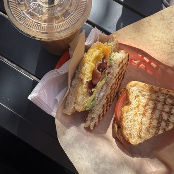 Cafe Valer - wake me up hazle nut & Avocado Breakfast Sandwich - Coffee & Tea Near Me - West Covina, California