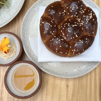 Krüs Kitchen - Sweet potato & miso brioche - New American Near Me - Miami, Florida