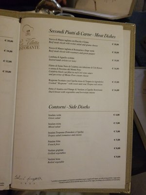 Menu photo 1 La Villetta Tropea, VV