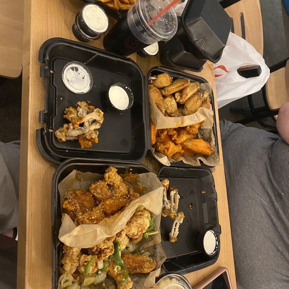 Fire Wings - Lemon Pepper, OG Buffalo, Peanut Butter and Salt & Pepper wings with seasoned fries and Mac and Cheese - Chicken Wings Near Me - Chatsworth, California Fire Wings - Lemon Pepper, OG Buffalo, Peanut Butter and Salt & Pepper wings with seasoned fries and Mac and Cheese - Chicken Wings Near Me - Chatsworth, California