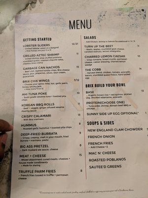 Menu photo 2 Brix Gastropub Marlborough, NY Menu photo 2 Brix Gastropub Marlborough, NY