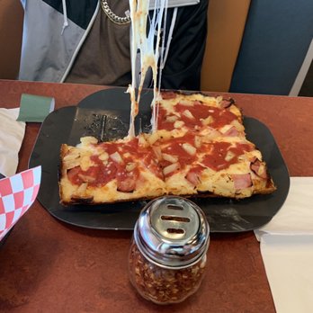 Buddy's Pizza - Ann Arbor - The Hawaiian with tomato sauce. - Pizza Near Me - Ann Arbor, Michigan Buddy's Pizza - Ann Arbor - The Hawaiian with tomato sauce. - Pizza Near Me - Ann Arbor, Michigan