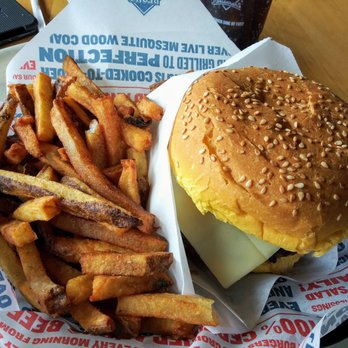 Becks Prime - California burger and fries. Diet Coke because, well you know. - Hot Dogs Near Me - Houston, Texas