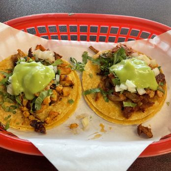 Ponchos Tacos - Chicken and al pastor - Mexican Near Me - Fullerton, California