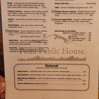 Pemi Public House - Menu - American Near Me - Woodstock, New Hampshire Pemi Public House - Menu - American Near Me - Woodstock, New Hampshire