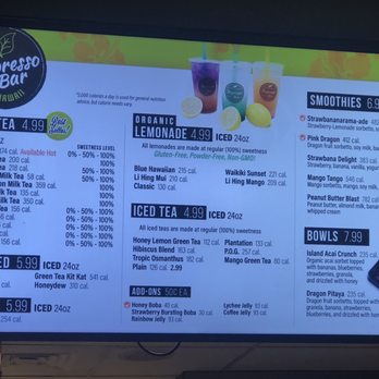 Teapresso Bar - Current menu! - Acai Bowls Near Me - Waikoloa, Hawaii Teapresso Bar - Current menu! - Acai Bowls Near Me - Waikoloa, Hawaii