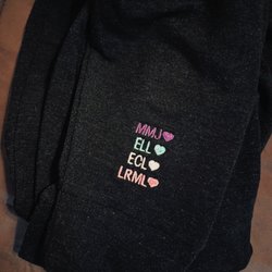 Julie's Monogram Place - Black hoodie for Mother's Day!