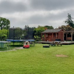 Windsor Family Farm - Trampolines, play area & cabin - next to pasture