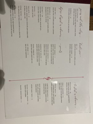 Menu photo 1 The Atlantic at the Tryst San Juan, PR Menu photo 1 The Atlantic at the Tryst San Juan, PR