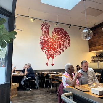 Mochica - Inside view of upper level seating. Love that wall art! - Peruvian Near Me - San Francisco, California Mochica - Inside view of upper level seating. Love that wall art! - Peruvian Near Me - San Francisco, California