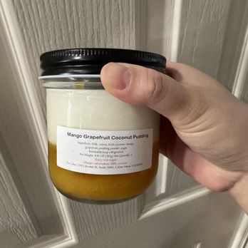 Yu Cake - Mango Grapefruit Coconut Pudding - Bakeries Near Me - Costa Mesa, California