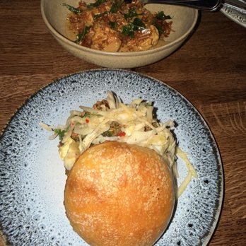 Dravida - Shrimp idli on top and choriz pao - Indian Near Me - New York, New York Dravida - Shrimp idli on top and choriz pao - Indian Near Me - New York, New York