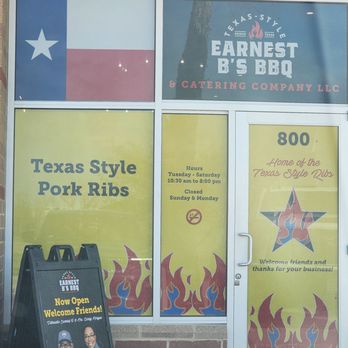Earnest B's BBQ &Catering - Storefront - Barbeque Near Me - Frisco, Texas Earnest B's BBQ &Catering - Storefront - Barbeque Near Me - Frisco, Texas