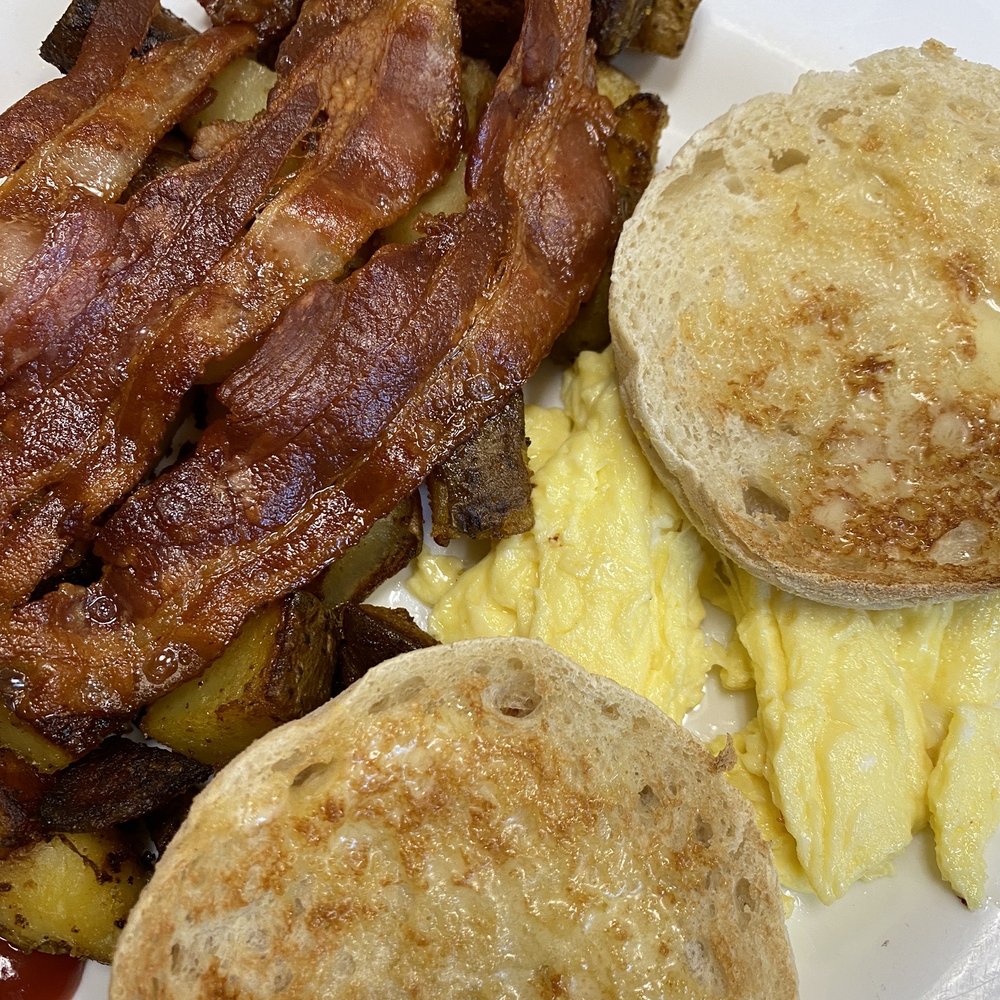 Theo's Cozy Corner - Breakfast Special with bacon and "soft scrambled" eggs - Breakfast & Brunch Near Me - Boston, Massachusetts Theo's Cozy Corner - Breakfast Special with bacon and "soft scrambled" eggs - Breakfast & Brunch Near Me - Boston, Massachusetts