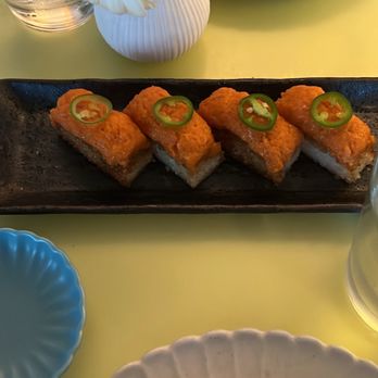 Makoto - Spicy Tuna Crispy Rice - Japanese Near Me - Miami Beach, Florida Makoto - Spicy Tuna Crispy Rice - Japanese Near Me - Miami Beach, Florida