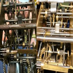 Black Forest Clocks - Clock before and after cleaning