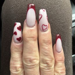 Valentine nails Valentine nails