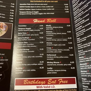 Sushi Rose - Hand roll menu - Sushi Bars Near Me - Reno, Nevada Sushi Rose - Hand roll menu - Sushi Bars Near Me - Reno, Nevada