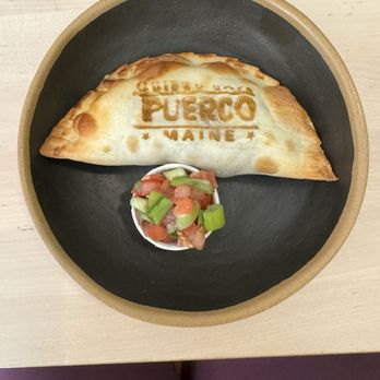 Quiero Cafe - "Puerco" empanada - Latin American Near Me - Portland, Maine Quiero Cafe - "Puerco" empanada - Latin American Near Me - Portland, Maine