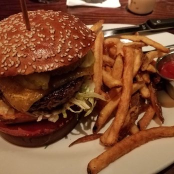 Lucky Monk - Basic Cheeseburger which was very good. - American Near Me - Barrington, Illinois Lucky Monk - Basic Cheeseburger which was very good. - American Near Me - Barrington, Illinois