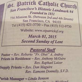 St. Patrick Church - Churches Near Me - San Francisco, California St. Patrick Church - Churches Near Me - San Francisco, California