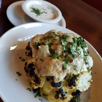 Stonefire Grill - Yummy roasted cauliflower with Lemon Tahini - Barbeque Near Me - Rancho Cucamonga, California Stonefire Grill - Yummy roasted cauliflower with Lemon Tahini - Barbeque Near Me - Rancho Cucamonga, California