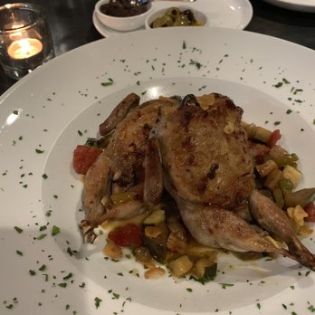 Costa Brava Bistro - Semi-boneless texas quail filled with wild mushrooms and jamon serrano. - Spanish Near Me - Bellaire, Texas