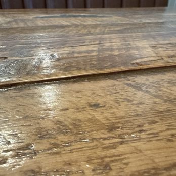 The Pantry On Park - Easiest way to spill some coffee on yourself.  Why would they have a raised plank in the table? - American Near Me - Santa Maria, California