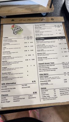 Menu photo 5 Kona Mountain Coffee Kailua-Kona, HI Menu photo 5 Kona Mountain Coffee Kailua-Kona, HI