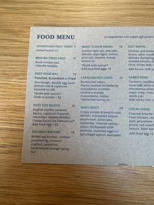 Menu photo 4 Peter Rabbit Adelaide, SA