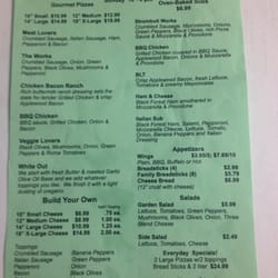 Rock N Roll Pizza - Menu