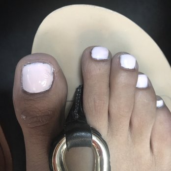 Nails 4 U & Spa - The horrible pedicure "quick fix" I just received so they could get me out of there faster. Horrible. - Nail Salons Near Me - Fullerton, California