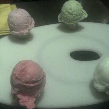 Via Italian Table - 5 cone sampler: blood orange and lemon sorbetti and coconut, pistachio and raspberry gelati. - Italian Near Me - Worcester, Massachusetts Via Italian Table - 5 cone sampler: blood orange and lemon sorbetti and coconut, pistachio and raspberry gelati. - Italian Near Me - Worcester, Massachusetts