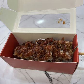 Happy Mochi - Fried onion bbq corn dog - Bubble Tea Near Me - Sacramento, California