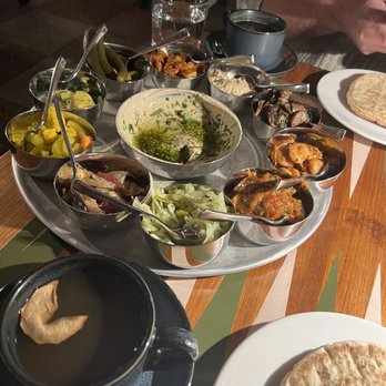 Laser Wolf - Salatim (comes for free when you order an Entree/Meat) - Middle Eastern Near Me - Brooklyn, New York