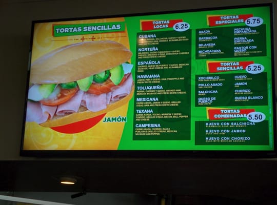 Menu photo 3 Las Tortas Locas Atlanta, GA Menu photo 3 Las Tortas Locas Atlanta, GA