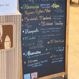 The fresh menu of the day The fresh menu of the day