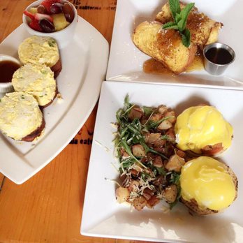 Fig Tree Cafe - Top right is fig jam French toast - $14. Bottom right lobster crab Benedict with avocado and tomato - $19. Left side, breakfast sushi $15. - Sandwiches Near Me - Pacific Beach, California Fig Tree Cafe - Top right is fig jam French toast - $14. Bottom right lobster crab Benedict with avocado and tomato - $19. Left side, breakfast sushi $15. - Sandwiches Near Me - Pacific Beach, California
